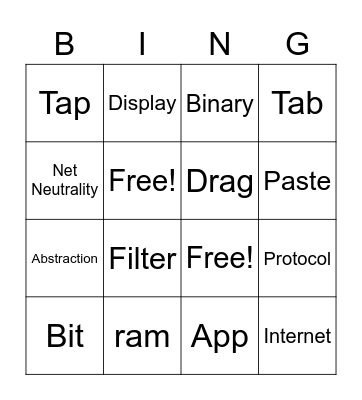 Computer Science Bingo Card