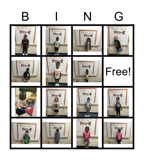 Room 1 Friends Bingo Card