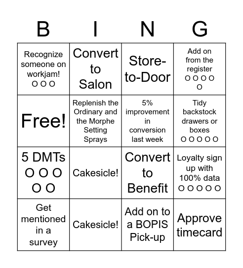 Ultamate Rewards Bingo! Bingo Card