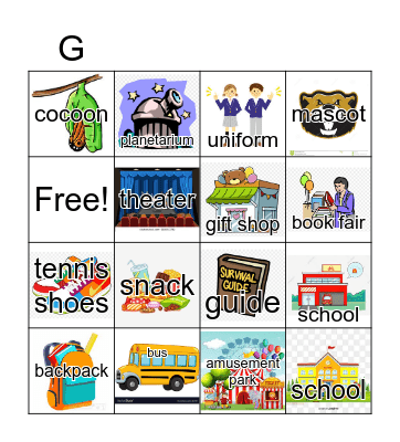 UNIT 1 Bingo Card