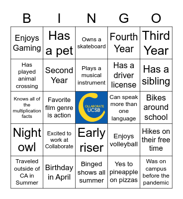 Bingo Card