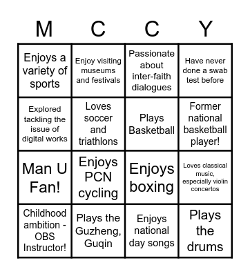 TLC22  Bingo! Bingo Card