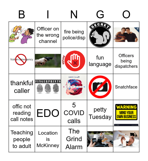 'SPATCH BINGO Card