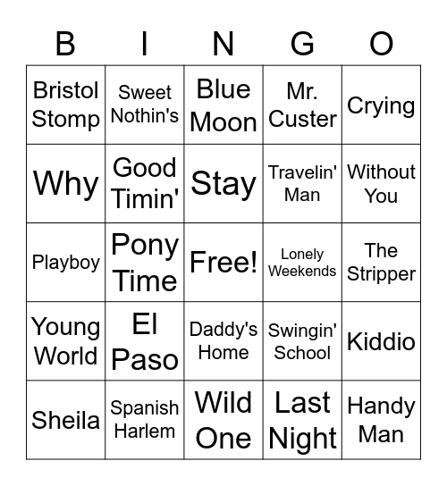 early-60s-hits-bingo-card