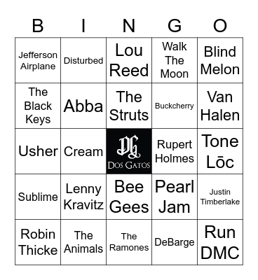 v72 DECADES I - 60's to 10's Bingo Card