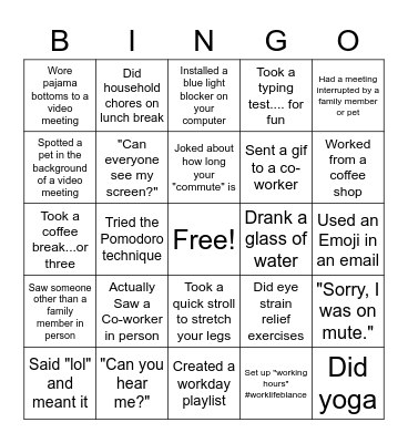 Customer Service Week Bingo Card