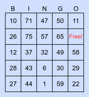 Emergency Meeting Bingo Card