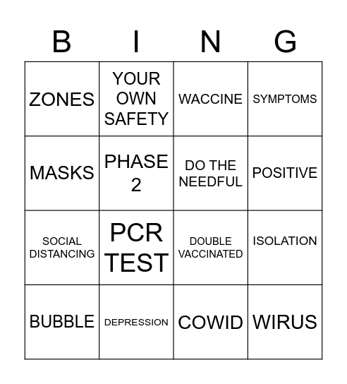IPL BINGO Card