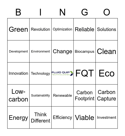 FQT Green Day Bingo Card