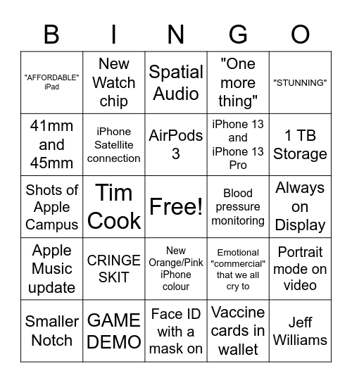 CALIFORNIA STREAMING Bingo Card