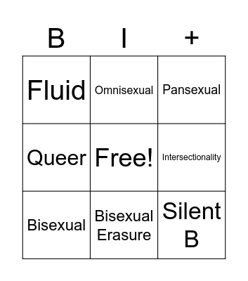 PRIDE Texas Chapter Bingo Card