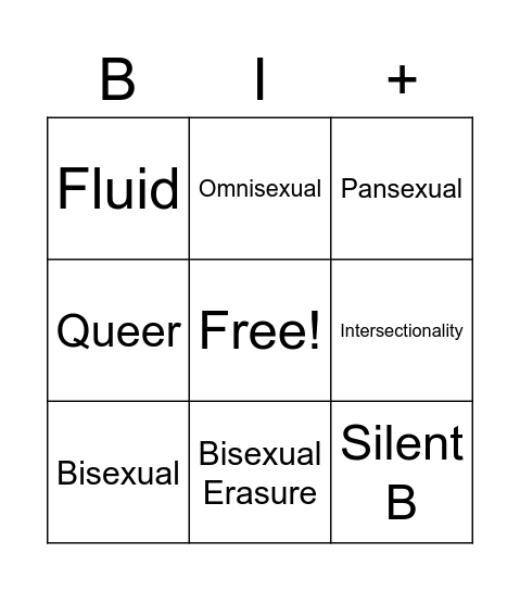 PRIDE Texas Chapter Bingo Card