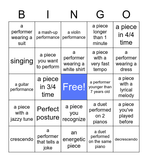 Welcome Back Celebration 2021 Bingo Card