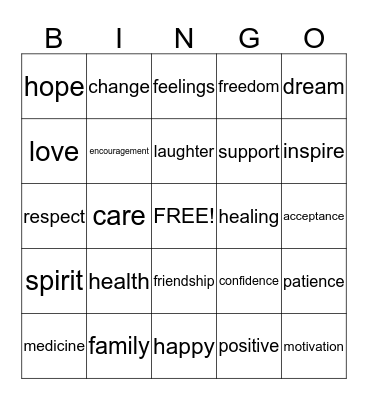 Living With HIV Bingo Card