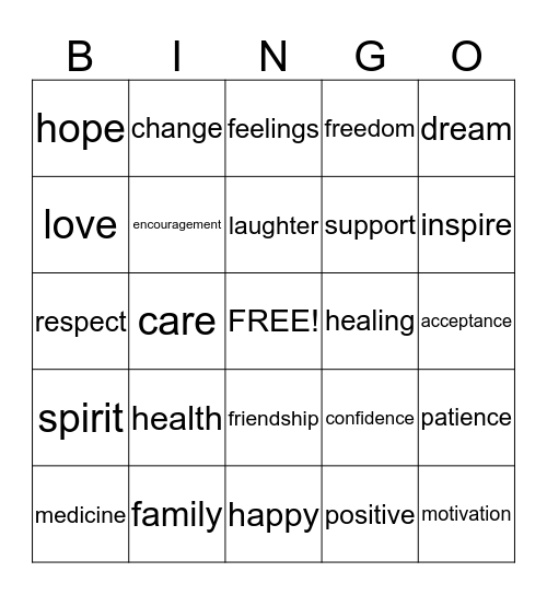 Living With HIV Bingo Card