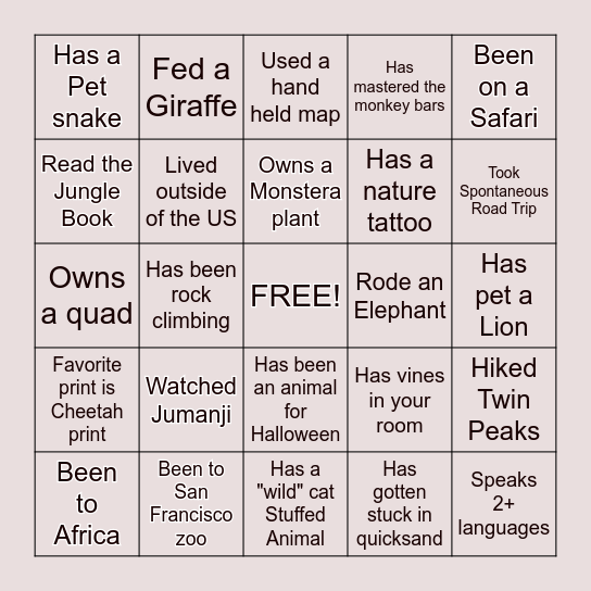 Bingo Card