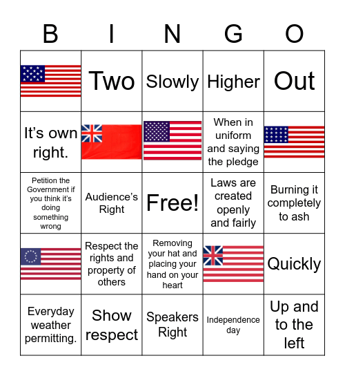 Building a Better World Bingo Card