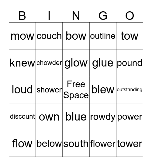 Unit 14 Bingo Card