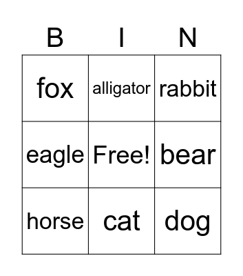 in the house Bingo Card