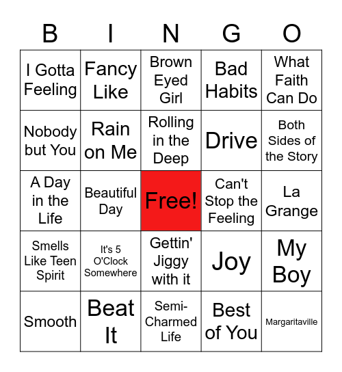 LDI 2021 - Music Bingo Card