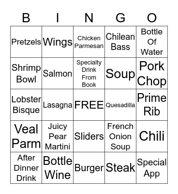 Pub 1850 Bingo Card