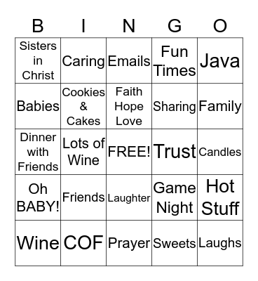 COF BINGO Card