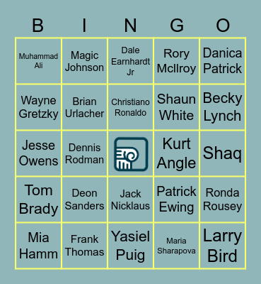Athlete BINGO Card