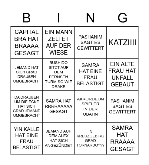 berlinnbingor Bingo Card