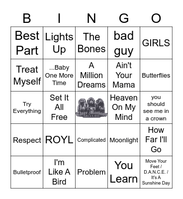 Girl Power Bingo Card
