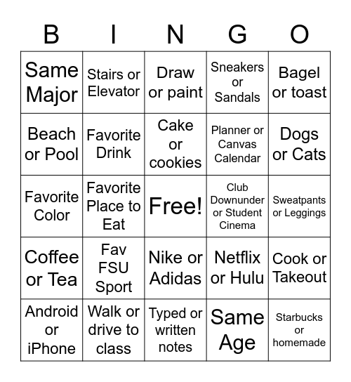 SFEA GBM 9/15 Bingo Card