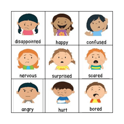 Emotions BINGO Card