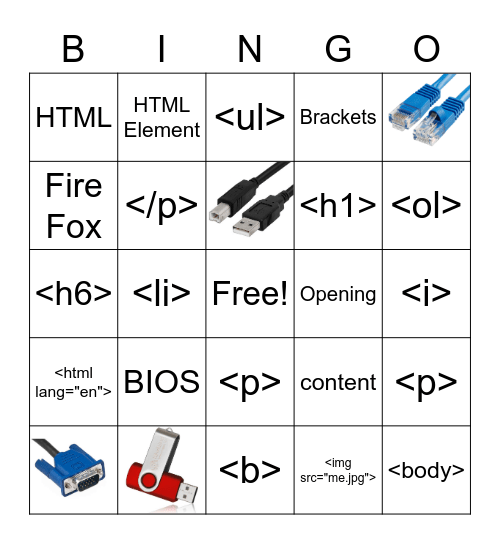Programming Bingo! Bingo Card