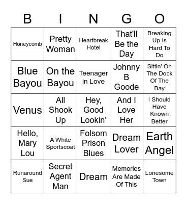 Social Club Singo Bingo Card