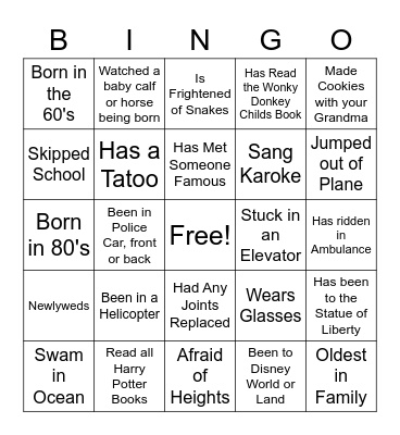 Trimble McKellips Bingo Card
