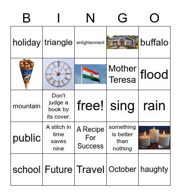 FIND THE WORD Bingo Card