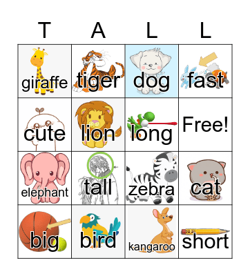 It's Very Tall Bingo Card