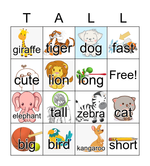 It's Very Tall Bingo Card