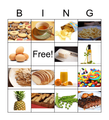 Food bingo! Bingo Card