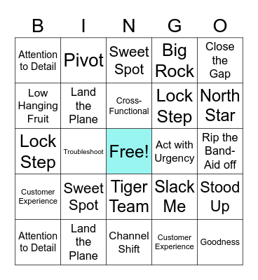 KPI Bingo Card