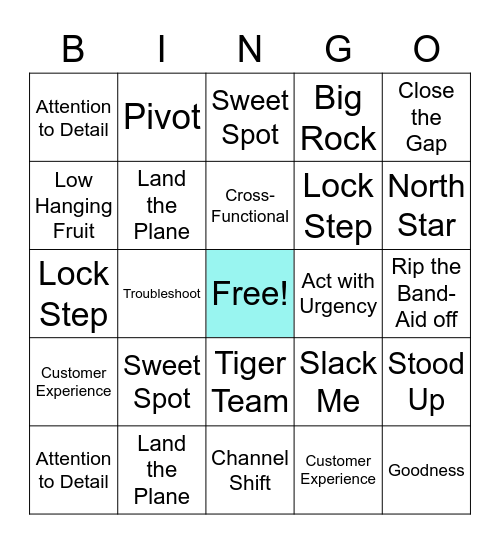 KPI Bingo Card