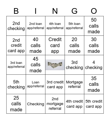 Banker Bingo Card