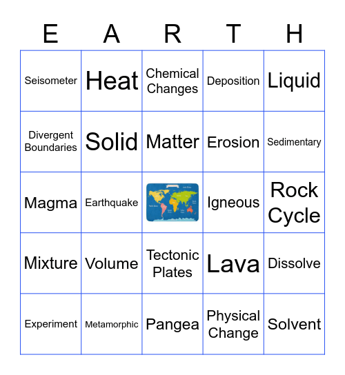 EARTH Bingo Card