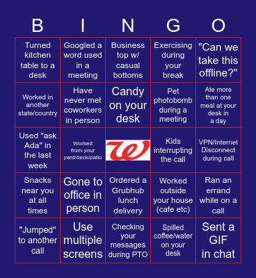 Icebreaker Bingo Card