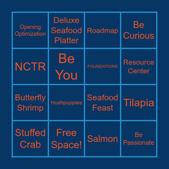 D's BINGO Card