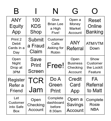 EVERGREEN WEEK BINGO! Bingo Card