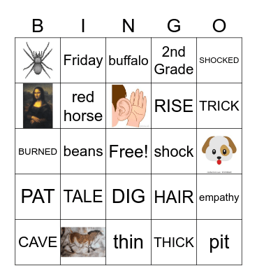 Anansi & Story of the Cave Bingo Card