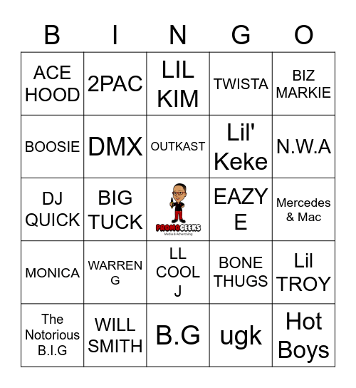 PromoGeeks  Music Bingo Card