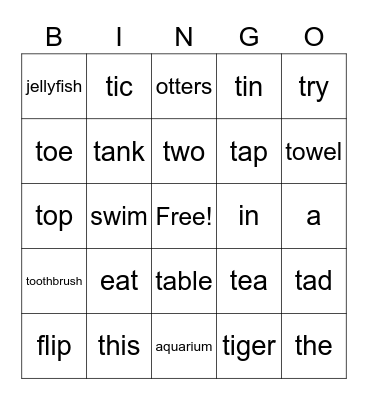 5th Grade Week 4 Bingo Card