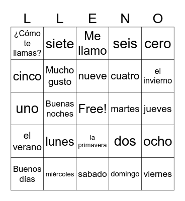 Bingo Card