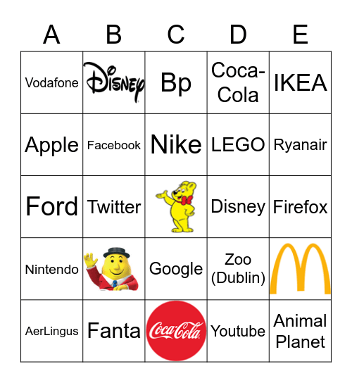 LOGO BINGO Card